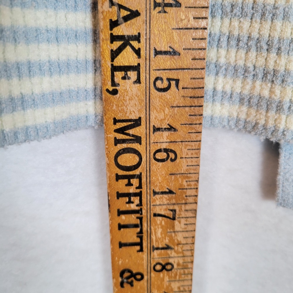 Sandro Light Blue and White Striped Knit Cardigan - Picture 7 of 10